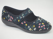tartevelle chausson ballerine bride velcro noir
